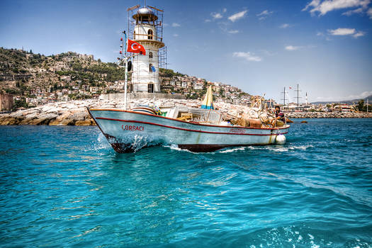 Boat and Lighthouse