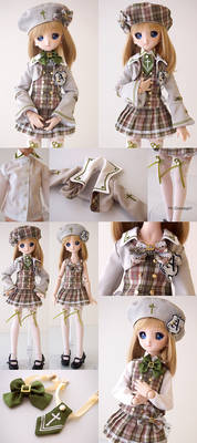 doll school girl costume