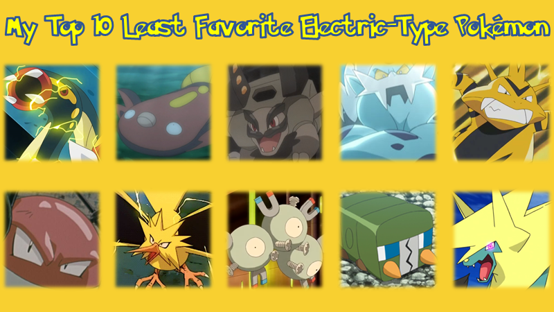 Top 10 Best + Top 10 Worst: Electric Type Pokemon by