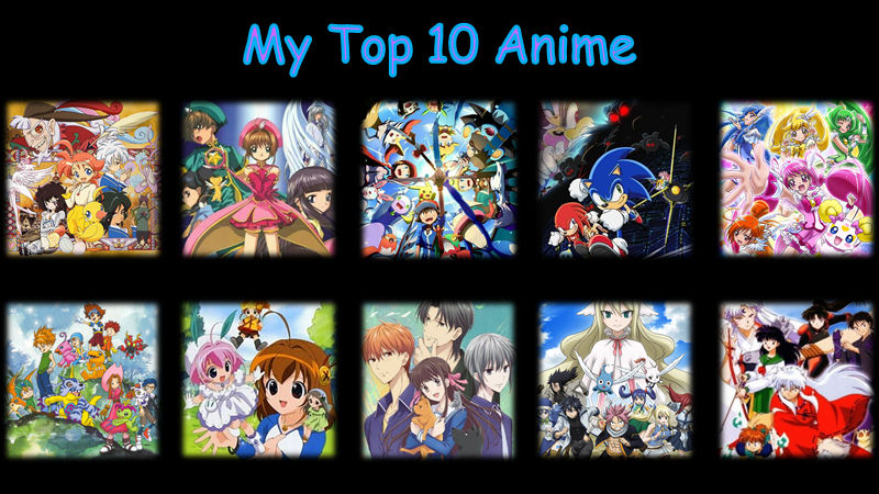 My Top 10 Anime by Midnight3Wonder on DeviantArt