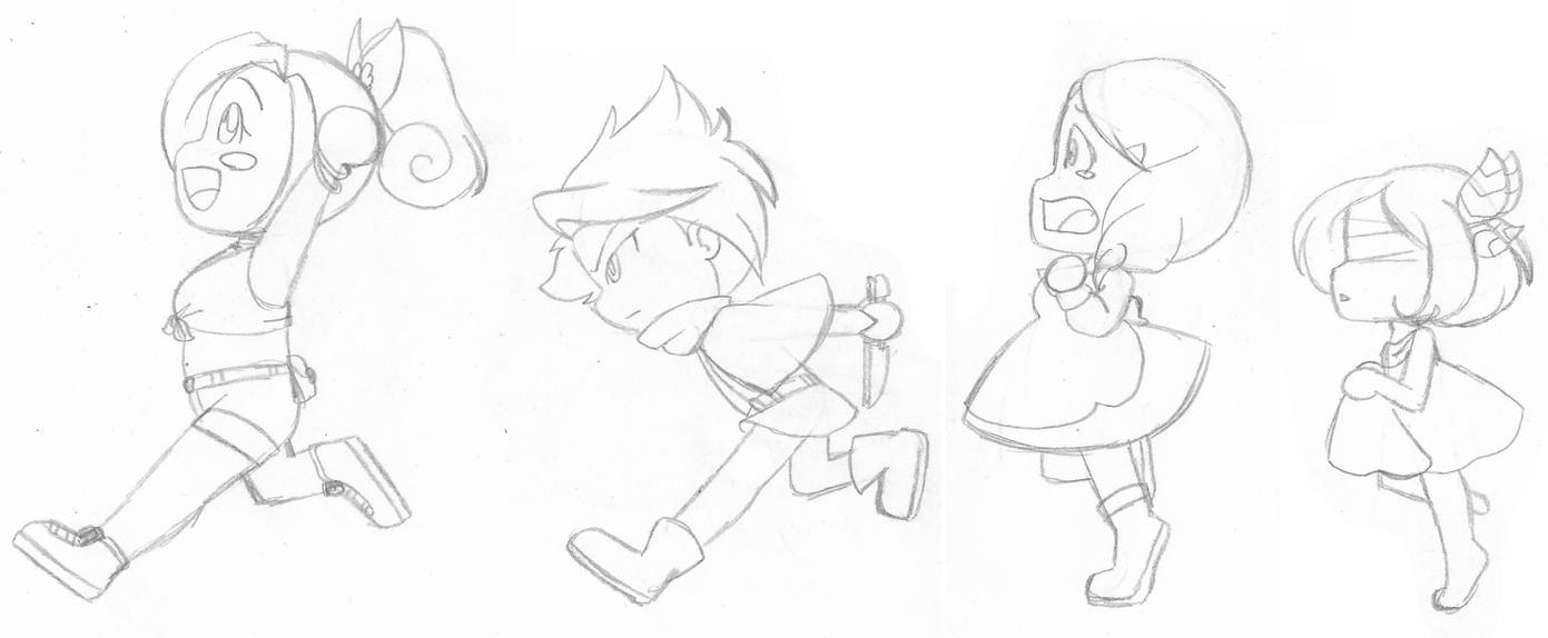 Chibi Run Cycle Tutorial PMD Heroes - Chibi Run by Midnight3Wonder on DeviantArt