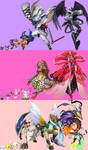 Digimon Partner Evolution Samples by Midnight3Wonder