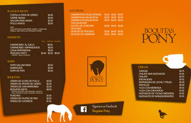 Bar Menu Design Front