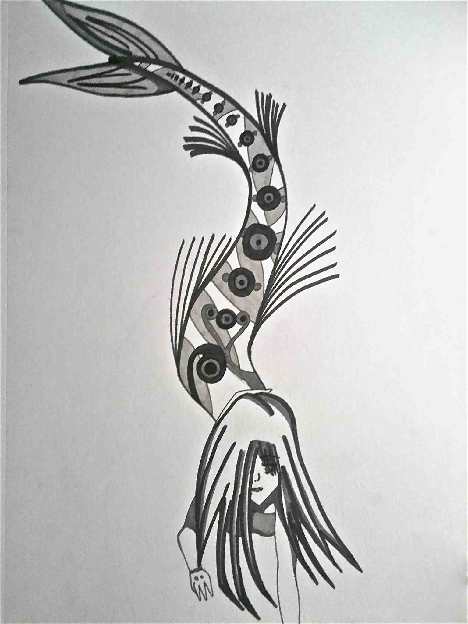 Mermaid with Pattern