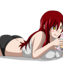 Erza reading