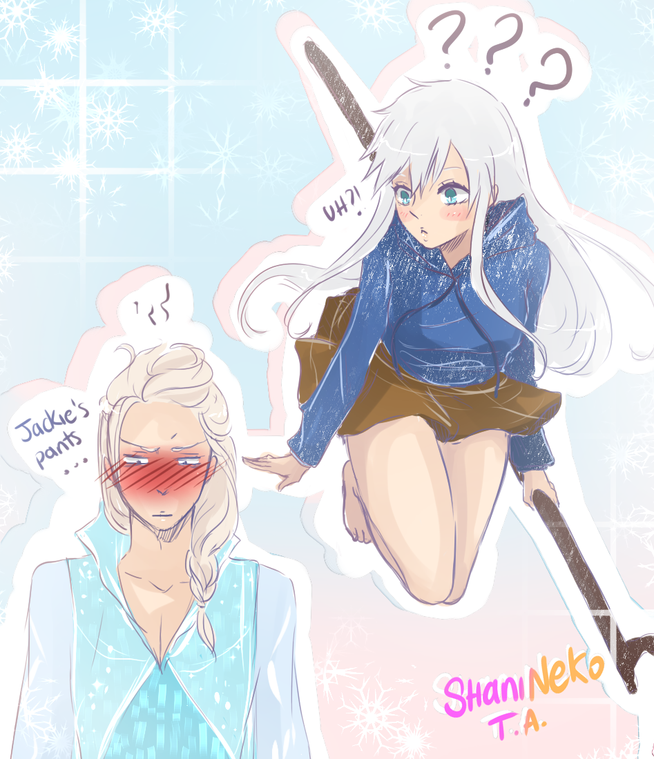 Gender Bender JackElsa: Jackie's pants LOL