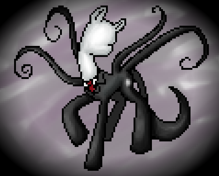 Mlp Slender Slender Pony V.3 - Pixel-Art - MLP Creepypastas by OkamiArata on DeviantArt