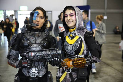 Tali'Zorah and Commander Shepard - 01