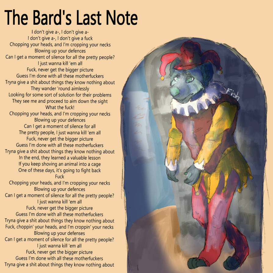 the bards last note by AFishInATank on DeviantArt