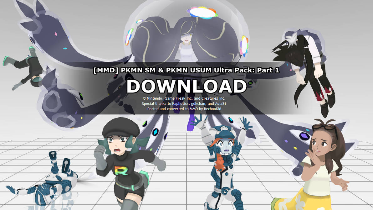 Mmd Pkmn Sm Usum Ultra Pack Part 1 Dl Update By Bechnokidmmd On Deviantart