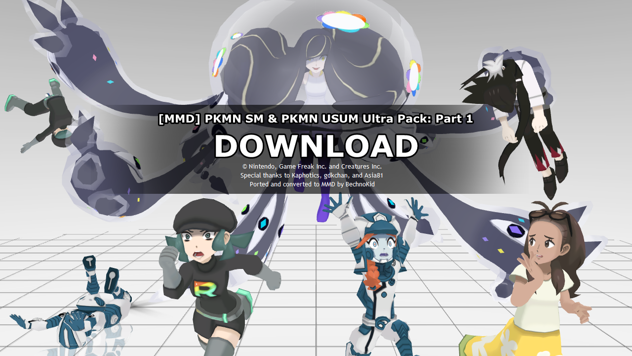 Mmd Pkmn Sm Usum Ultra Pack Part 1 Dl Update By Bechnokidmmd On Deviantart