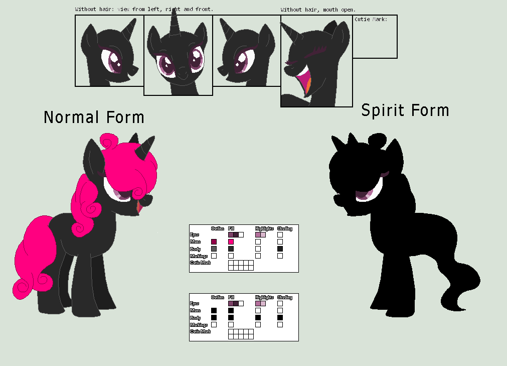 Pink Darkness Spirit Pony