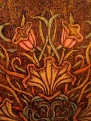 Detail of Mandolin - Pyrography