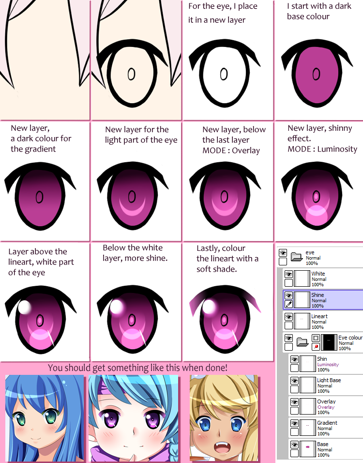 Tutorial : Eye by Rainbowshi on DeviantArt
