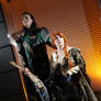 Loki and Sigyn with Fenrir