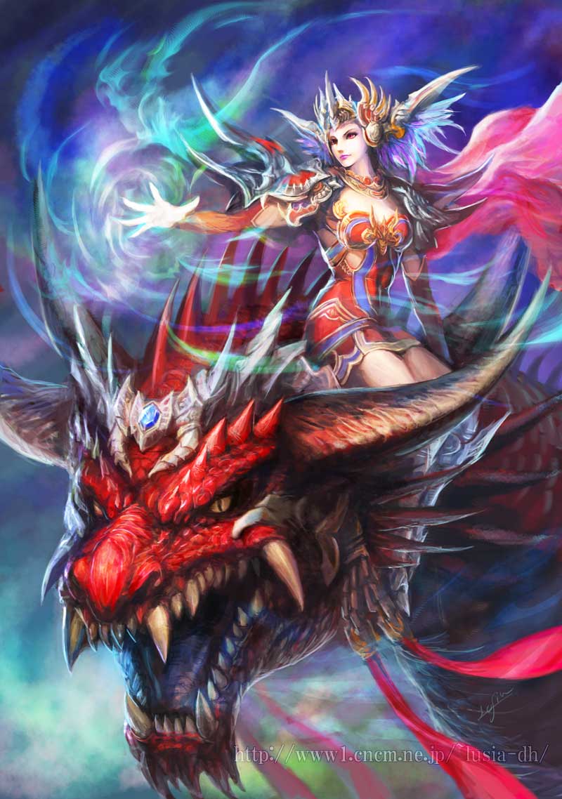 Red dragon queen