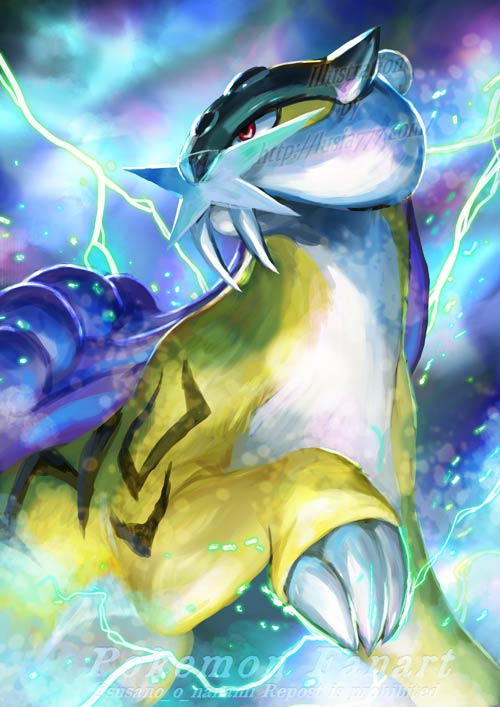 No Color Riku Pokemon Raikou pokemon by LusiaNanami on DeviantArt