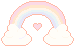 free to use: heart rainbow page deco