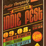 Indie Fest Flyer Poster No2 PSD Template