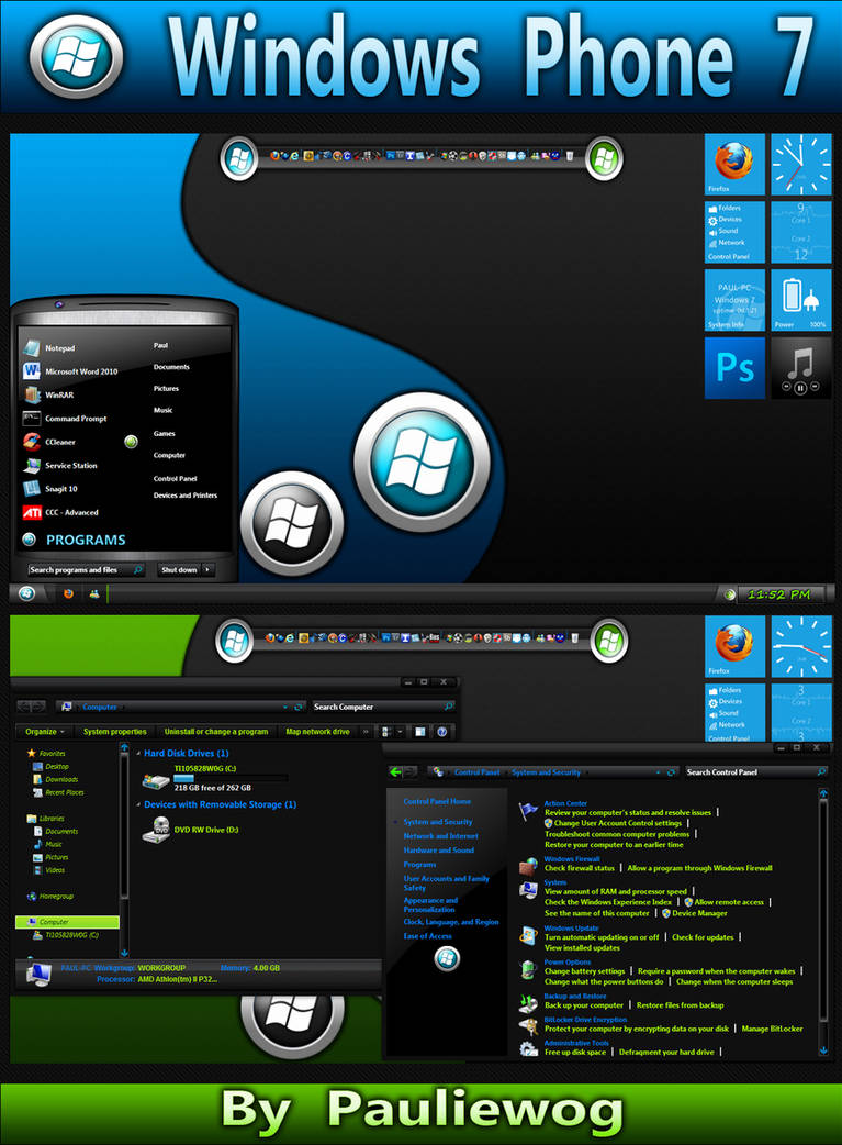 Windows Phone 7 Theme by pauliewog260