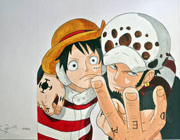 Luffy and Law