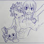 Natsu and Lucy sketch