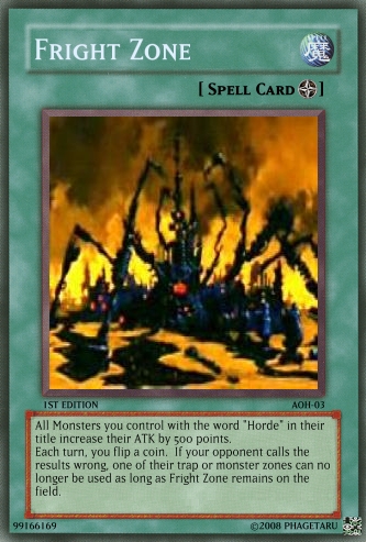 Fright Zone Yugioh Card By Ashertye On Deviantart Fright Zone Yugioh Card By Ashertye On Deviantart