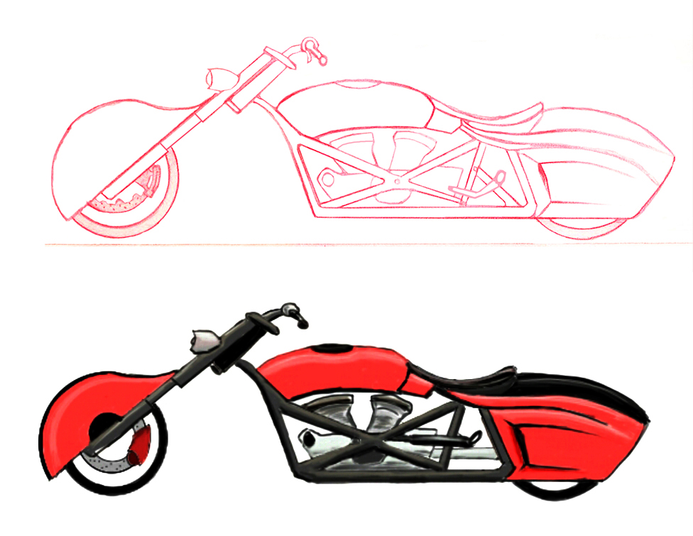 2D Motorbike Render by V-L-458 on DeviantArt