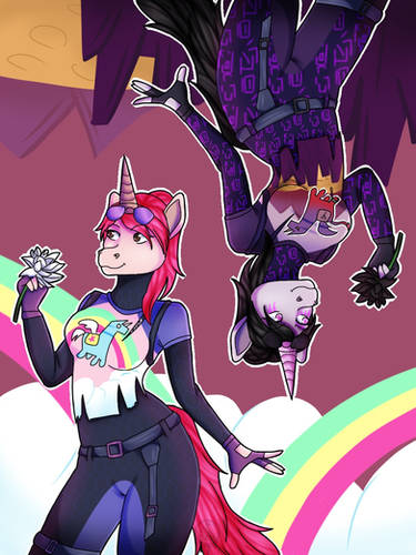 Brite and Dark bomber-Furries fanart