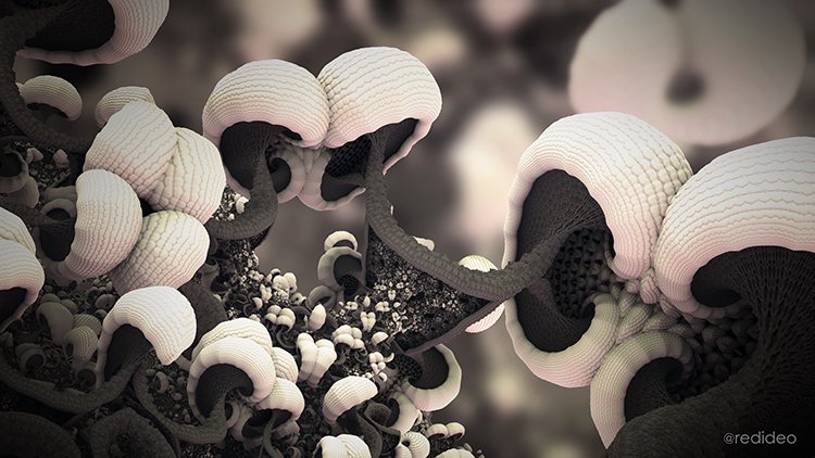 Paul's Sanctuary - Mushroom 3D Fractal Art
