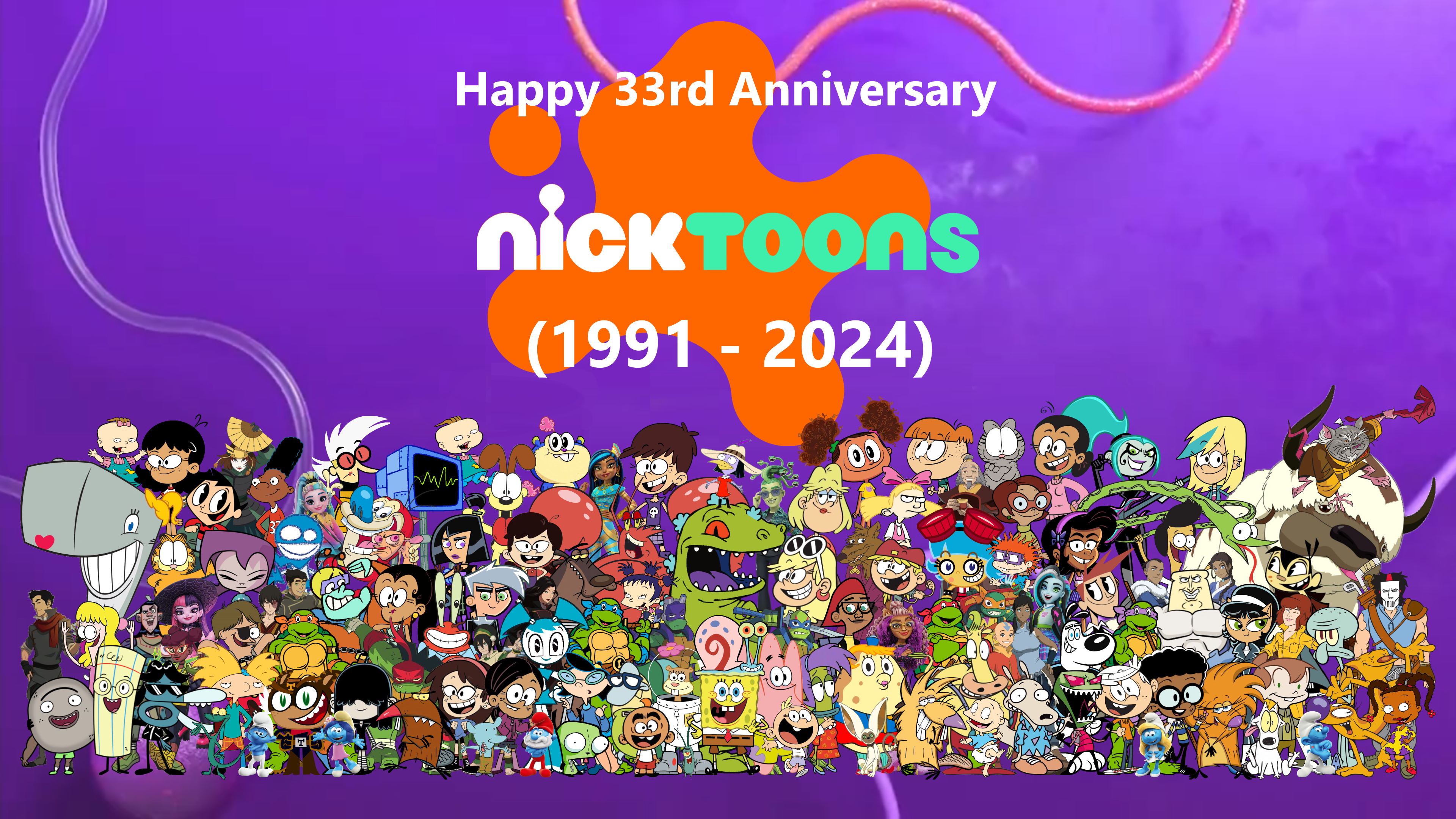 Nickelodeon R33 Happy 33rd Anniversary Nicktoons by Tagirovo on DeviantArt