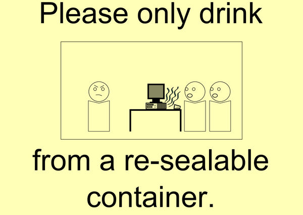 Re-sealable Container - Sign