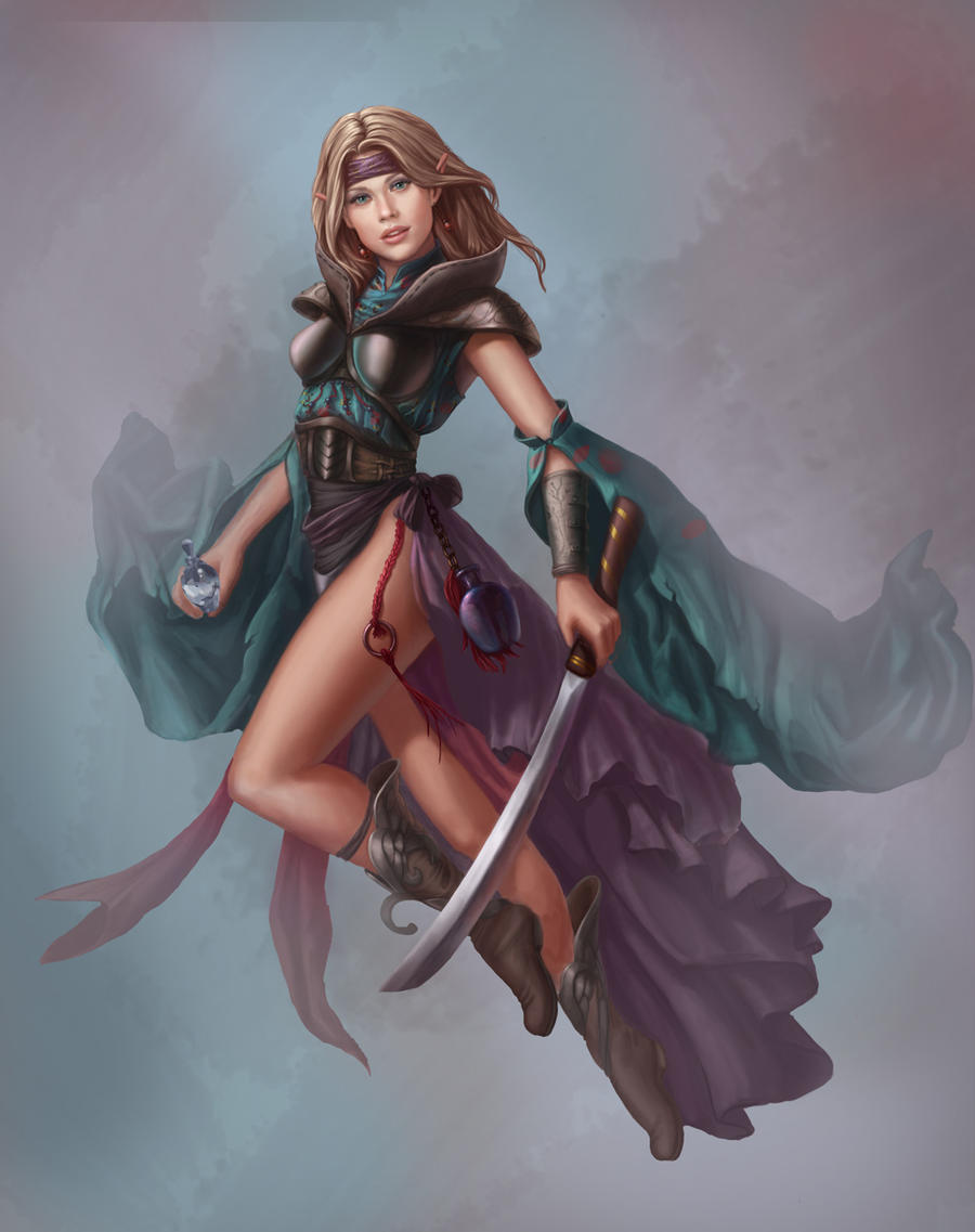 Elven Sorceress WIP