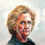Hillary Clinton Watercolor Painting