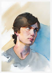 Cillian Murphy Watercolor art