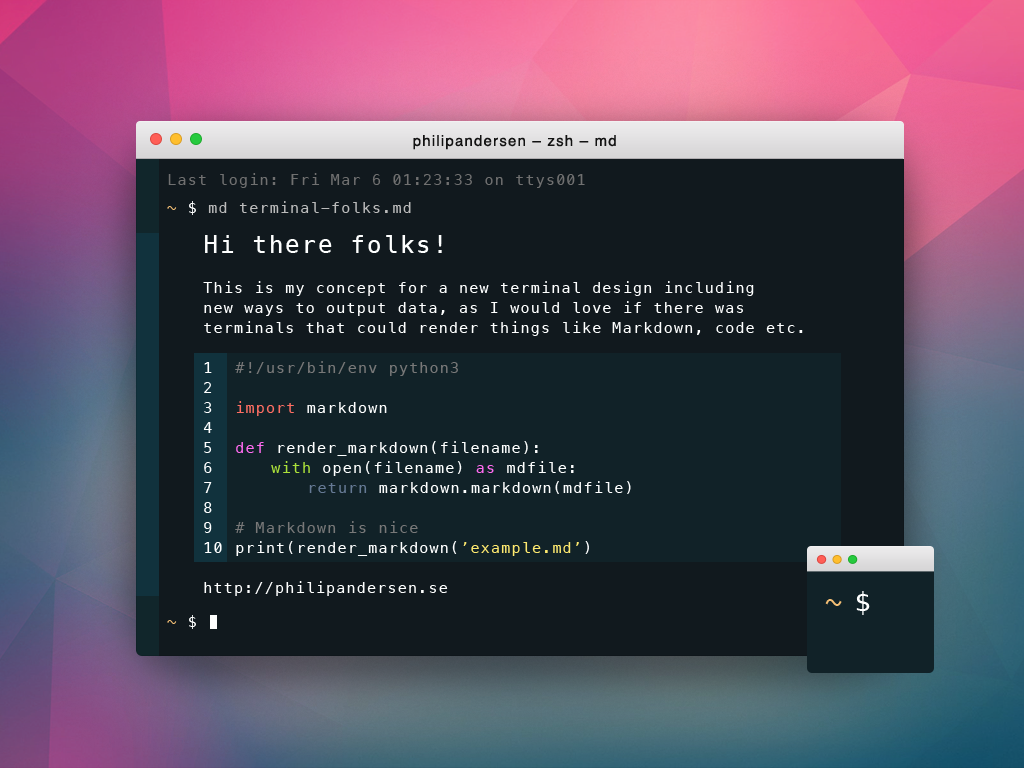 Fresh take on the Terminal