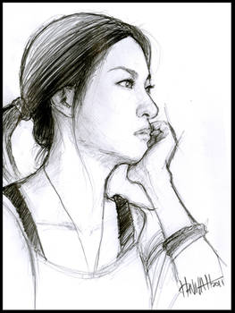 sketch a girl