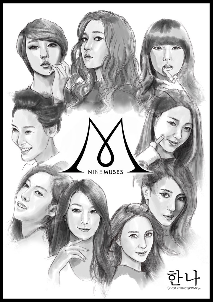 Nine Muses Sketch