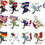 Running Hetalia chibis