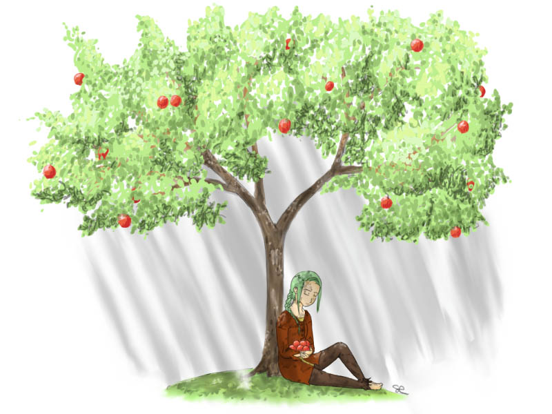 +002 Love+ Apple tree