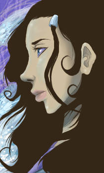 Katara... with hair everywhere