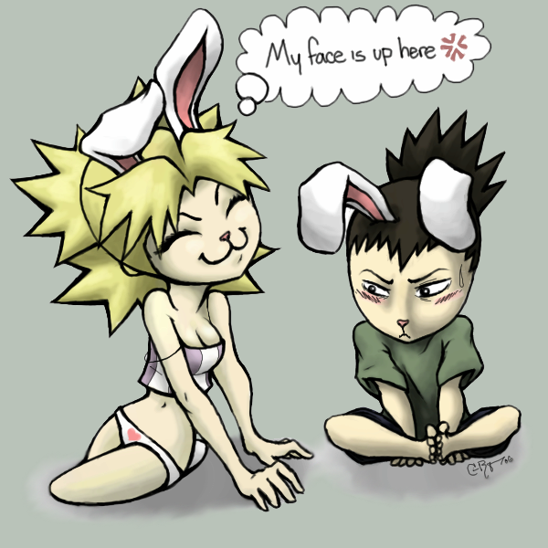 Temari and Shikamaru bunneh