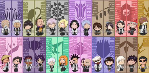 Chibi Gotei 13 bookmarks