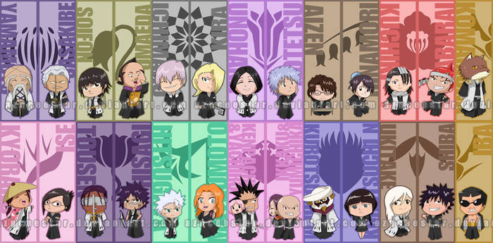 Chibi Gotei 13 bookmarks