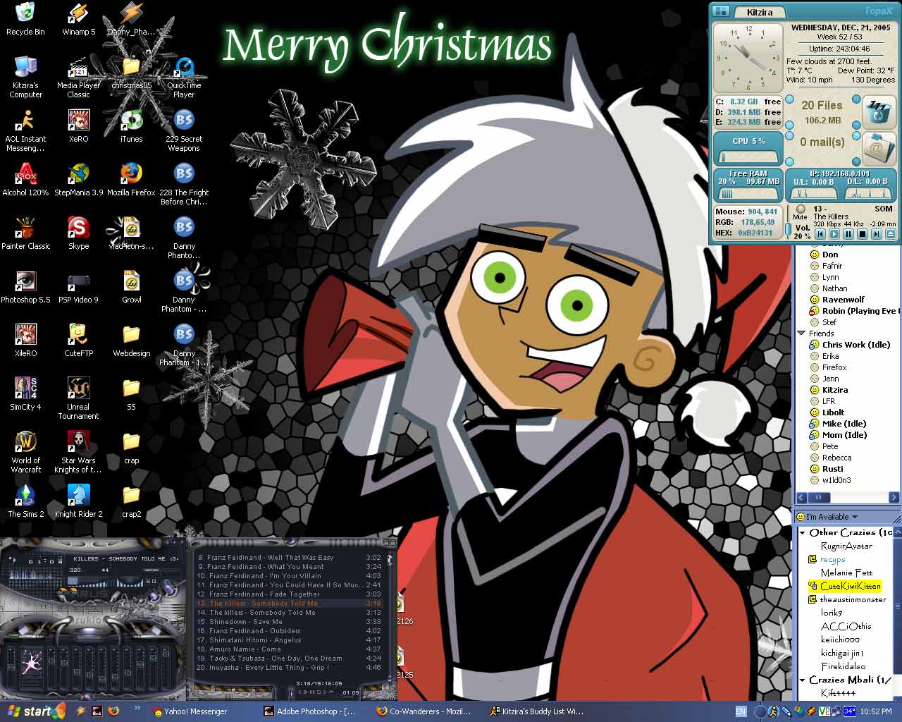 Dec 05 Desktop - Danny Phantom by Kitzira