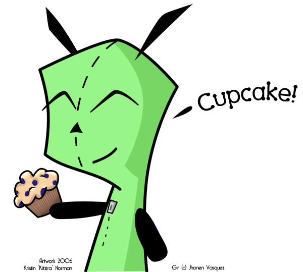 Gir's Cupcake by Kitzira