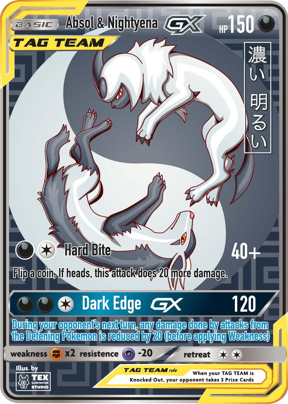 Pokemon Custom Collection - Absol and Nightyena by texstudio on DeviantArt