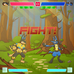 Anubis vs Lucario Fight