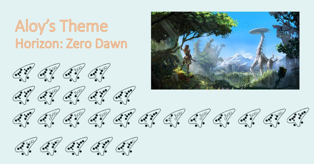 Aloy's Theme (Horizon: Zero Dawn) ocarina tabs