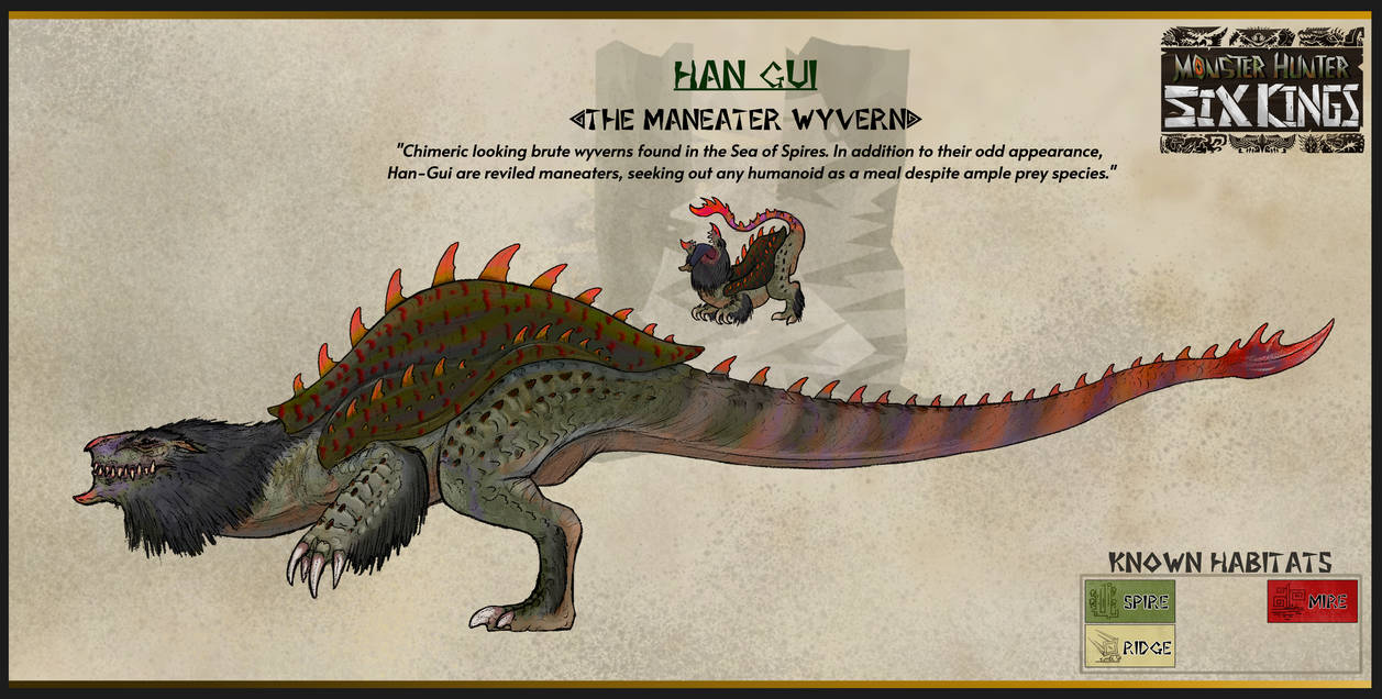 Han-Gui - ManEater Wyvern by Dastardly-Sharkzz on DeviantArt